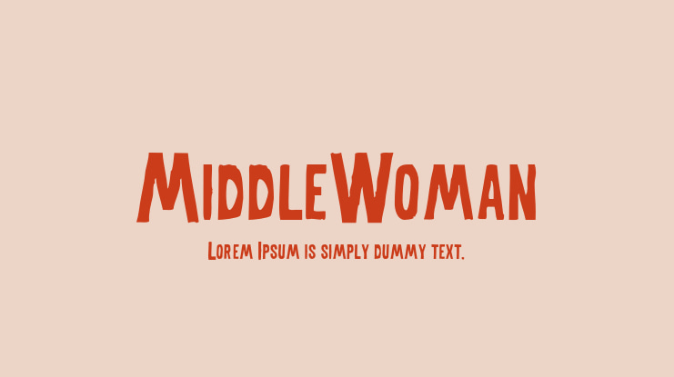 MiddleWoman Font