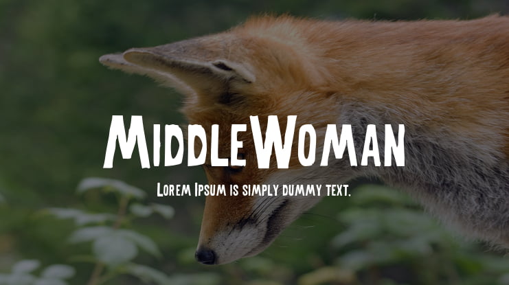 MiddleWoman Font