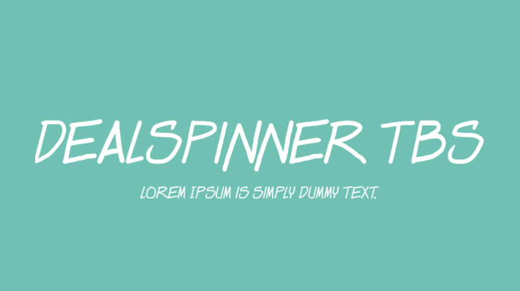 Dealspinner TBS Font Family