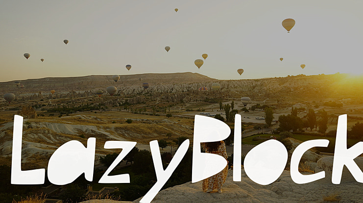 LazyBlock Font
