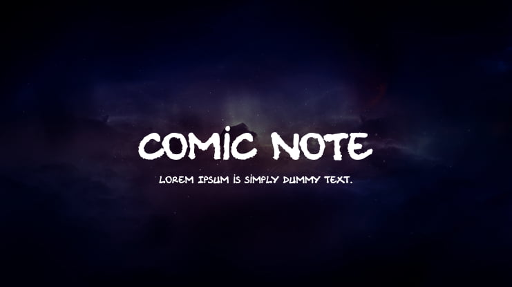 Comic Note Font