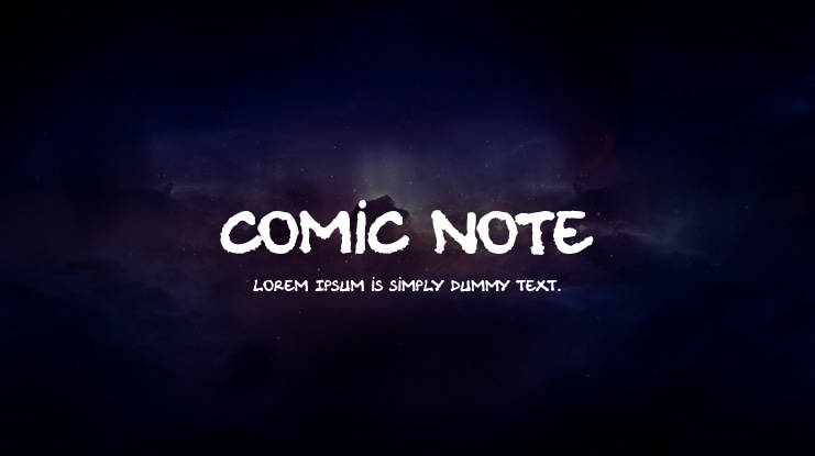 Comic Note Font