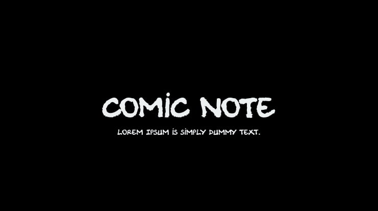 Comic Note Font
