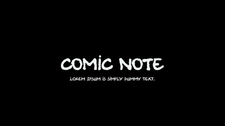 Comic Note Font