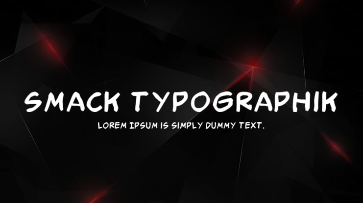 Smack Typographik Font