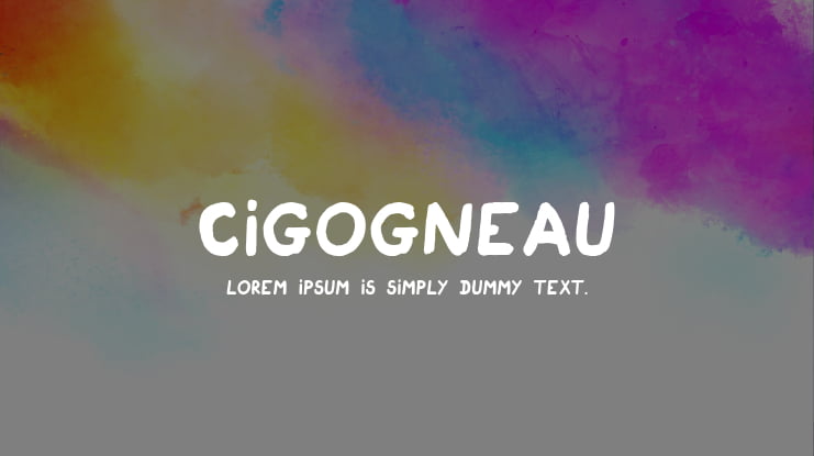 Cigogneau Font