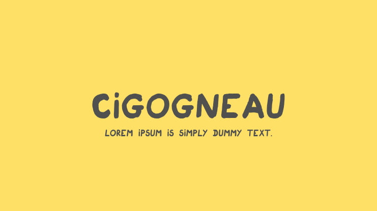 Cigogneau Font