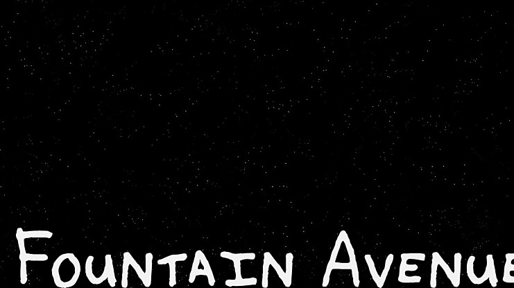 Fountain Avenue Font