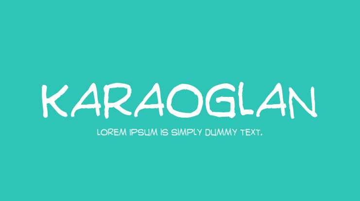 Karaoglan Font