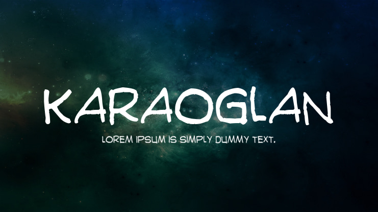 Karaoglan Font