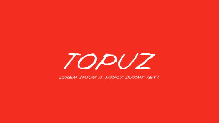 Topuz Font