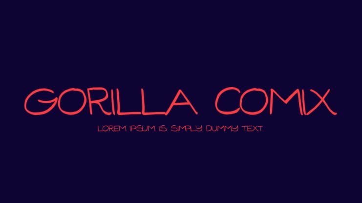 Gorilla Comix Font Family
