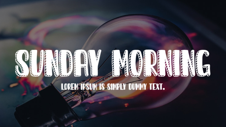 Sunday Morning Font