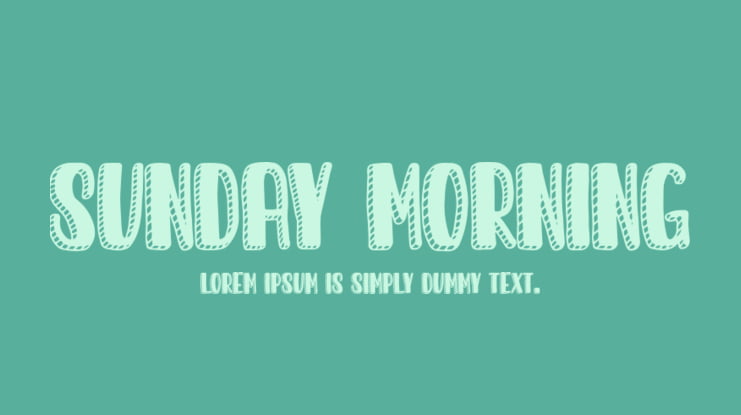 Sunday Morning Font