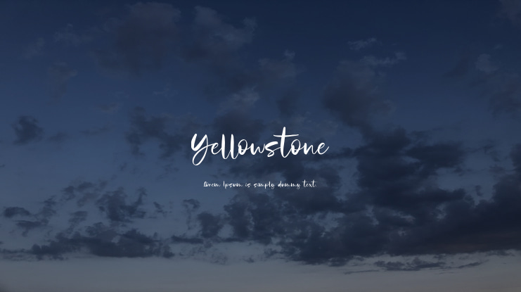 Yellowstone Font