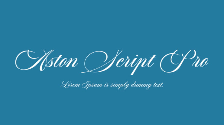 Aston Script Pro Font