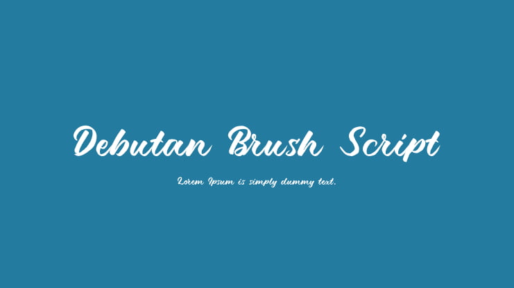 Debutan Brush Script Font