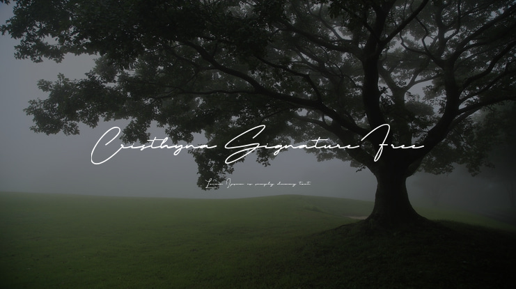Cristhyna Signature Free Font