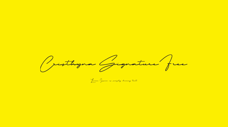 Cristhyna Signature Free Font