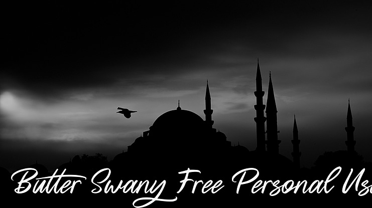 Butter Swany Free Personal Use Font