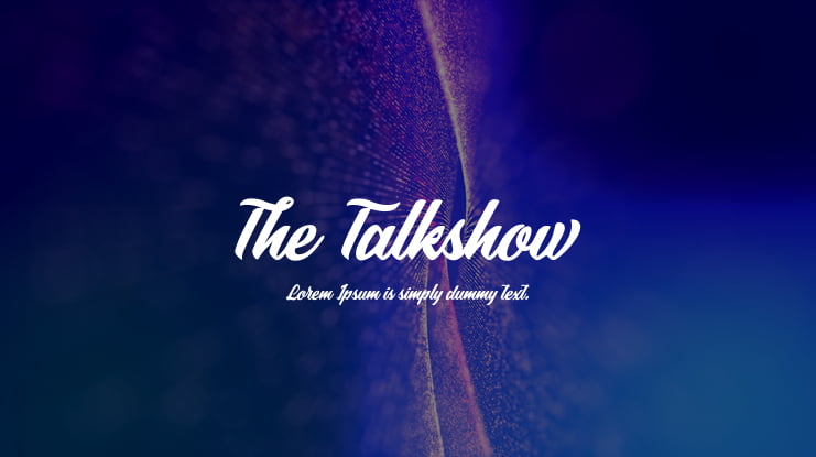 The Talkshow Font