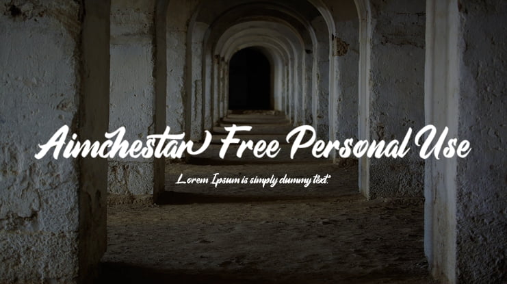 Aimchestar Free Personal Use Font