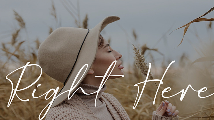 Right Here Font