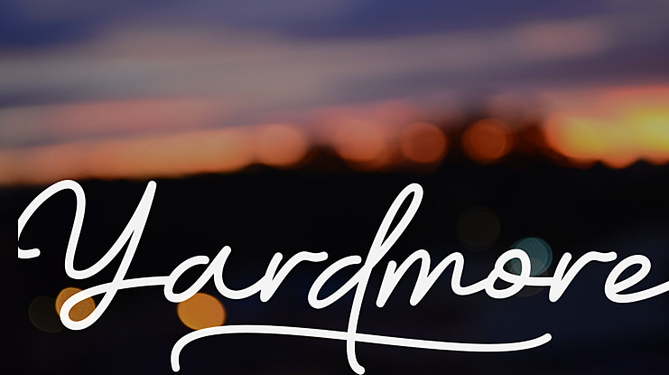 Yardmore Font