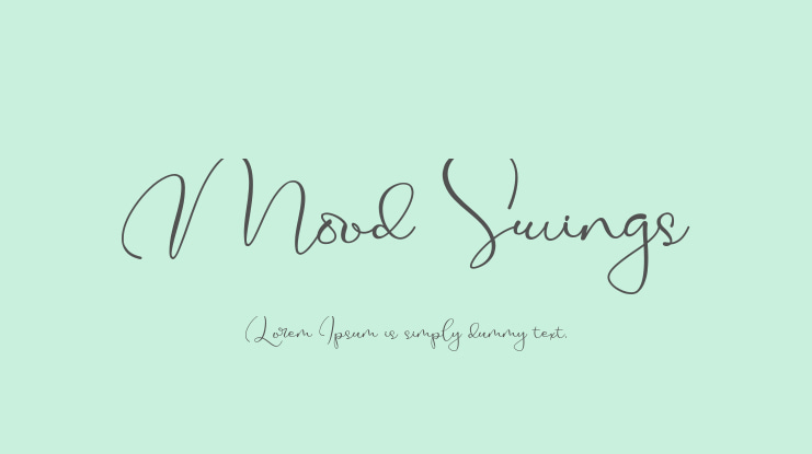 Mood Swings Font