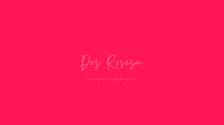 Des Rosesa Font