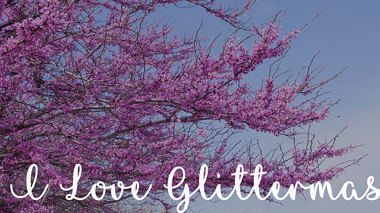 I Love Glittermas Font