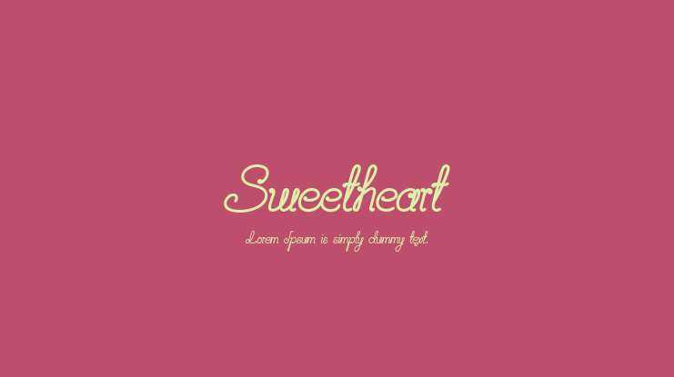 Sweetheart Font