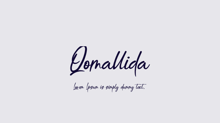 Qomallida Font