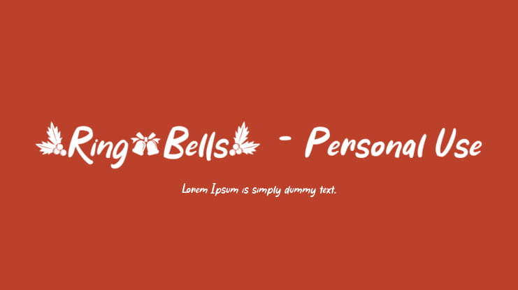 Ring Bells - Personal Use Font