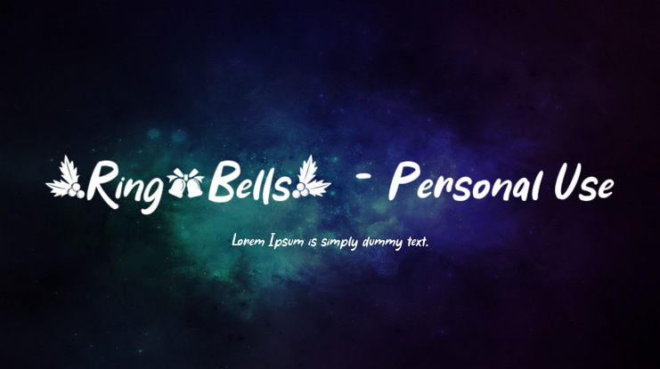 Ring Bells - Personal Use Font