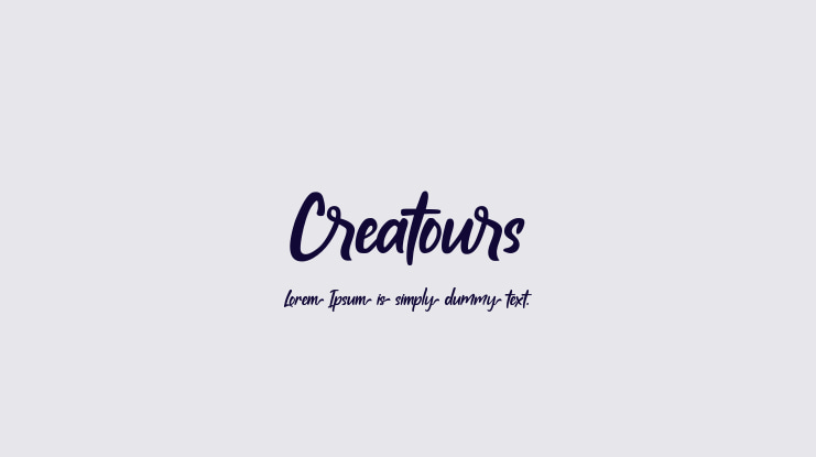 Creatours Font