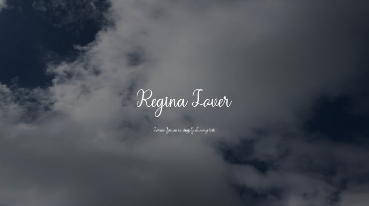 Regina Lover Font