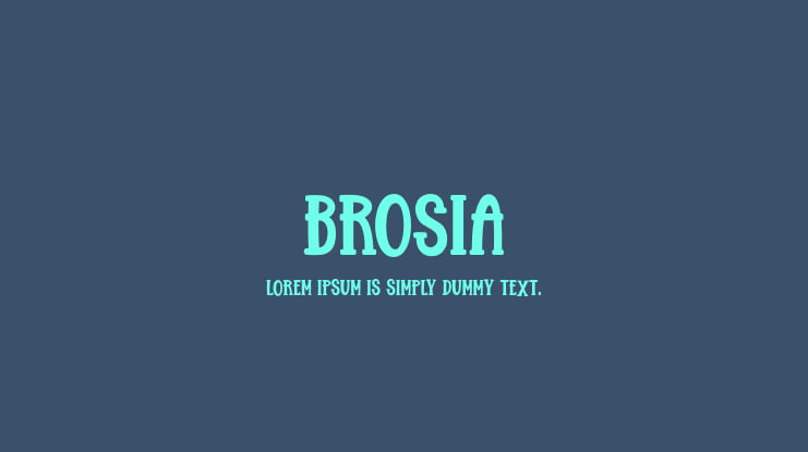 Brosia Font