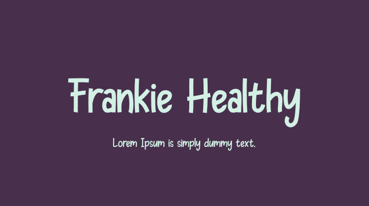 Frankie Healthy Font