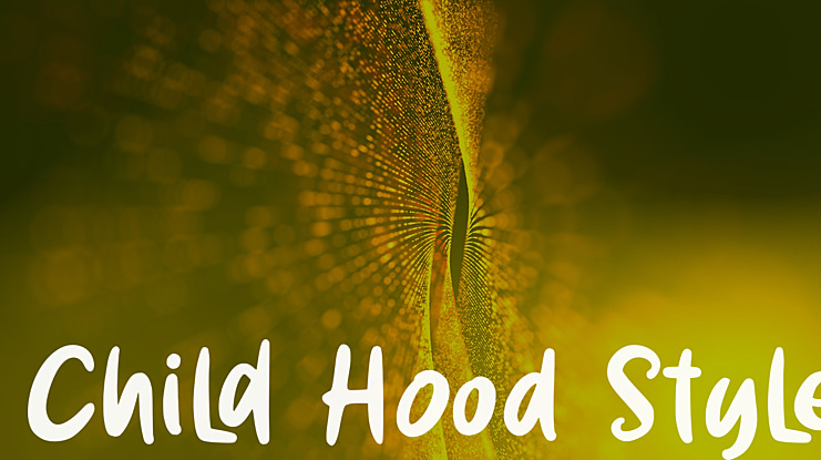 Child Hood Style Font