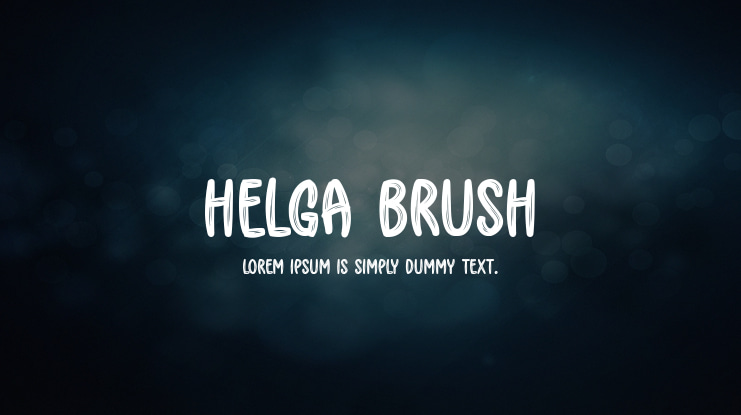 Helga Brush Font