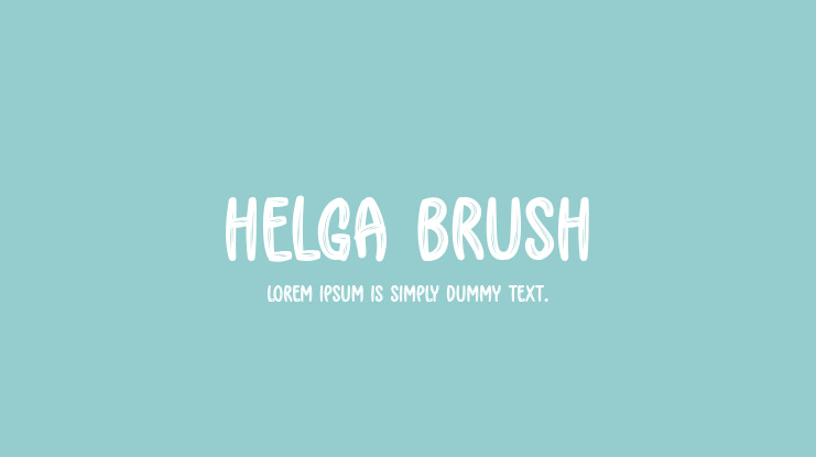 Helga Brush Font