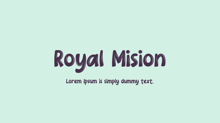 Royal Mision Font