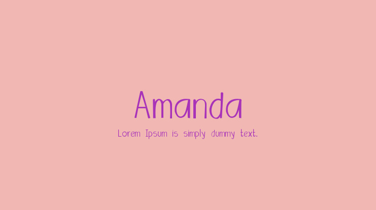 Amanda Font