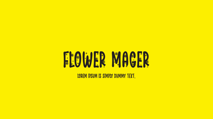 Flower Mager Font Family