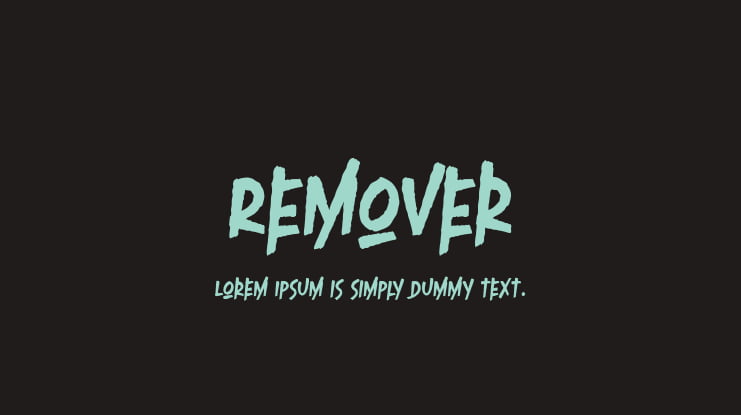 Remover Font