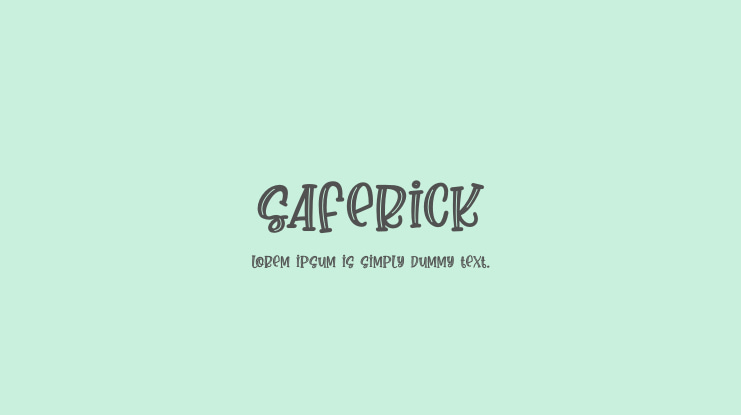 saferick Font