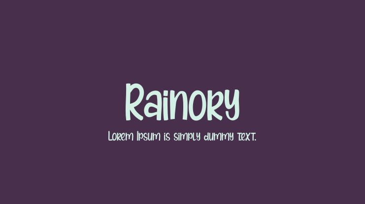 Rainory Font