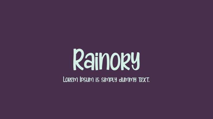 Rainory Font