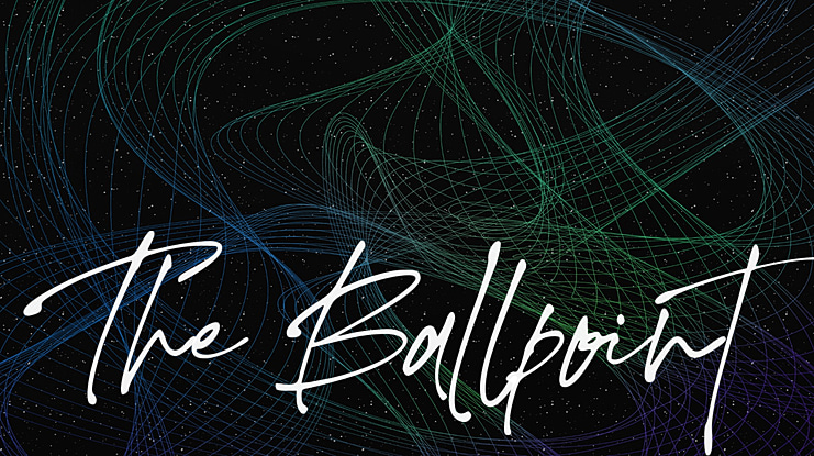 The Ballpoint Font